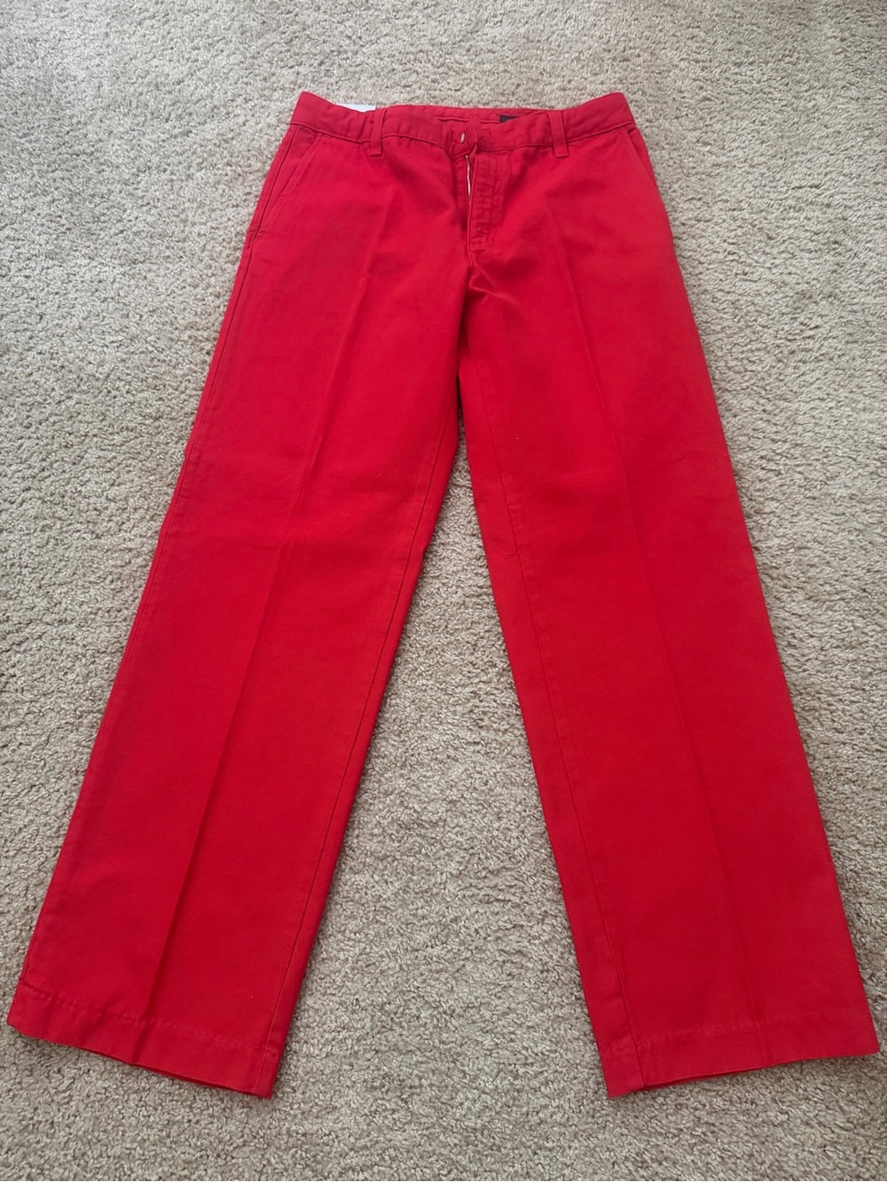 Zara Red Boot Cut & Flare Pants